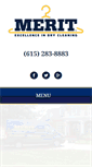 Mobile Screenshot of meritdrycleaning.com