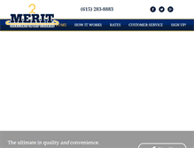 Tablet Screenshot of meritdrycleaning.com